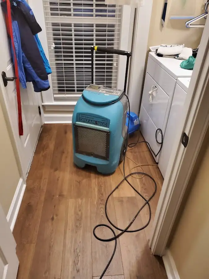 Commercial dehumidifier deployed for Flood Damage Cleanup in Laurinburg