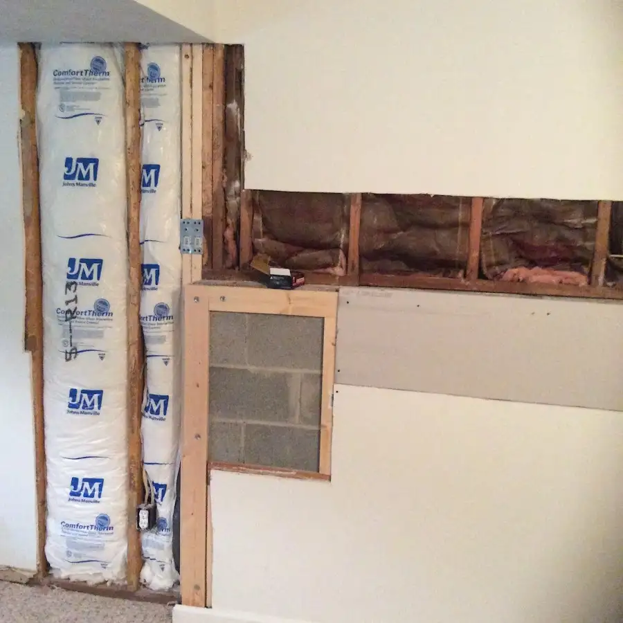 Wall insulation replacement during Contents Cleaning & Restoration in Laurinburg